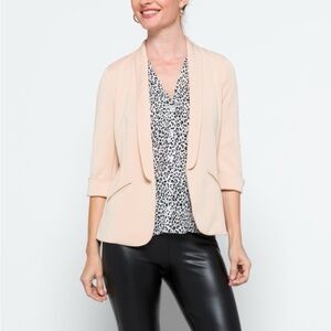 Blush Pink Modal Scuba Blazer
